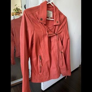 Lucky Brand 100% lamb leather motorcyle jacket size S